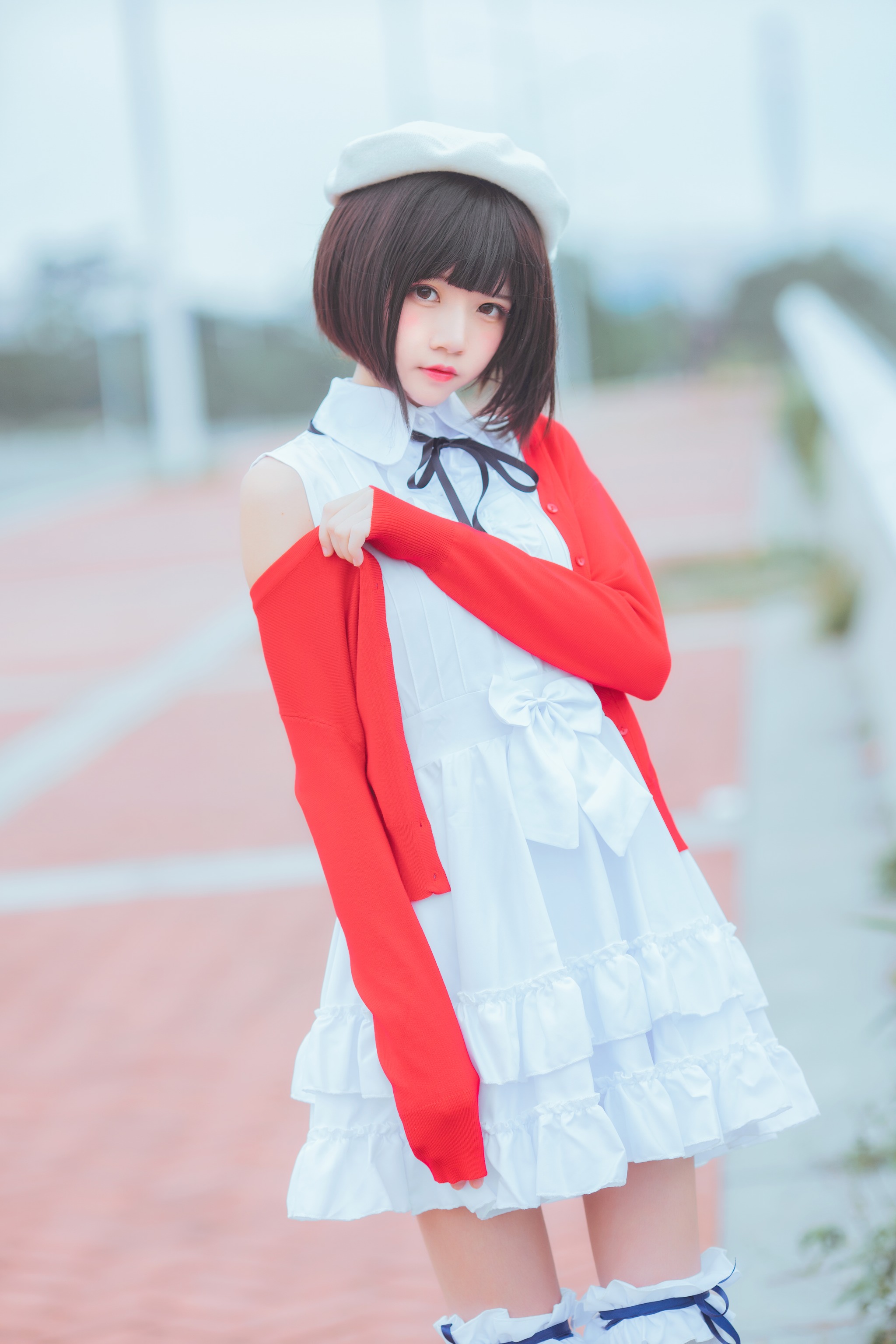 图片[1]-桜桃喵 – NO.028 加藤惠 常服 [33P]-XikXak